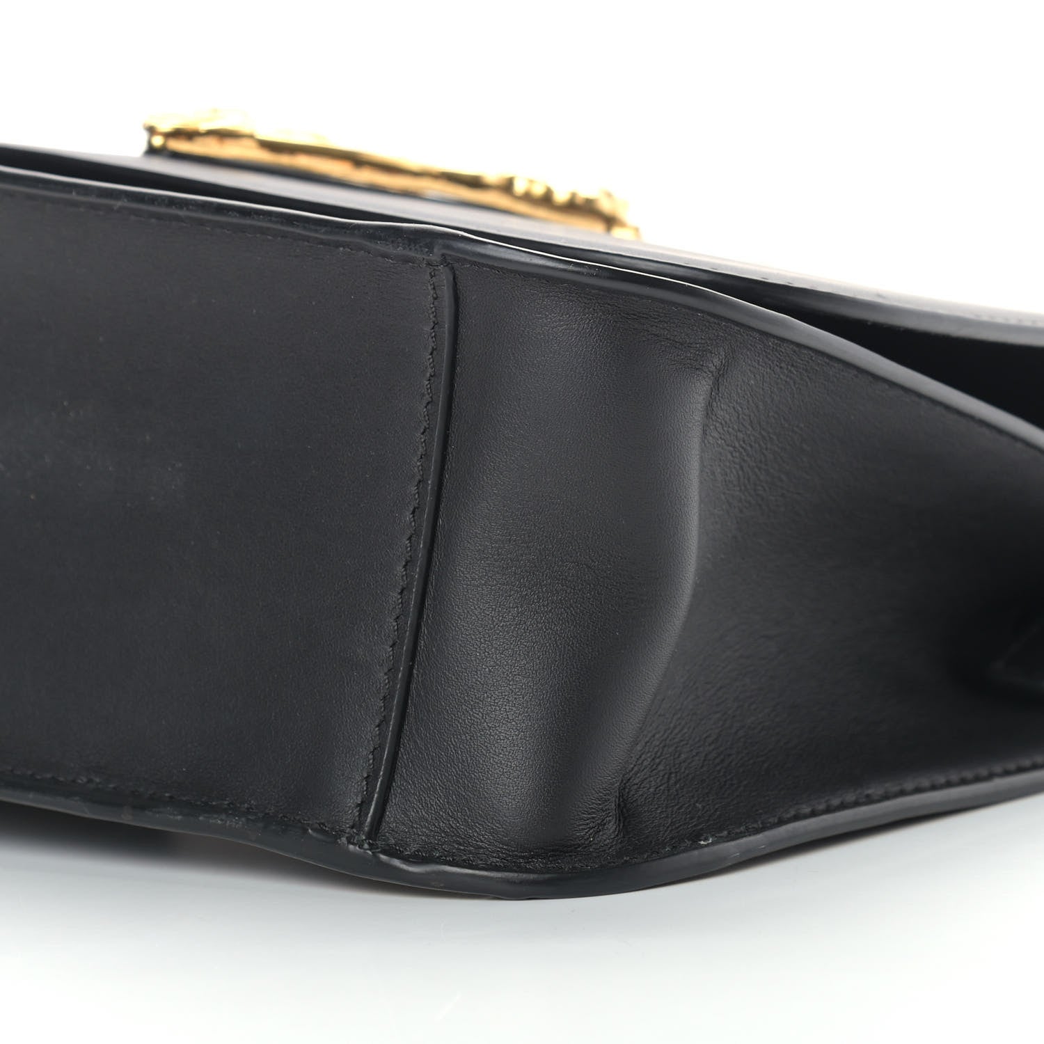 Versace Vitello Barocco Virtus Top Handle Shoulder Bag Black 9 of 12