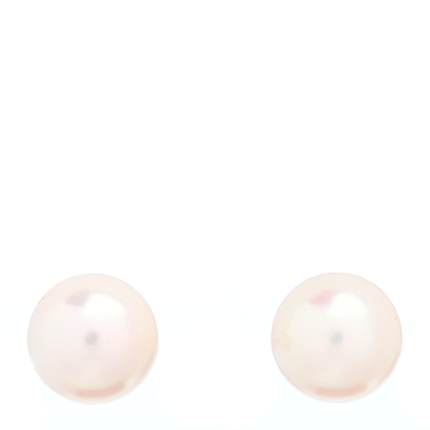 Mikimoto 18K White Gold 6mm Akoya Pearl Stud Earrings 1 of 4
