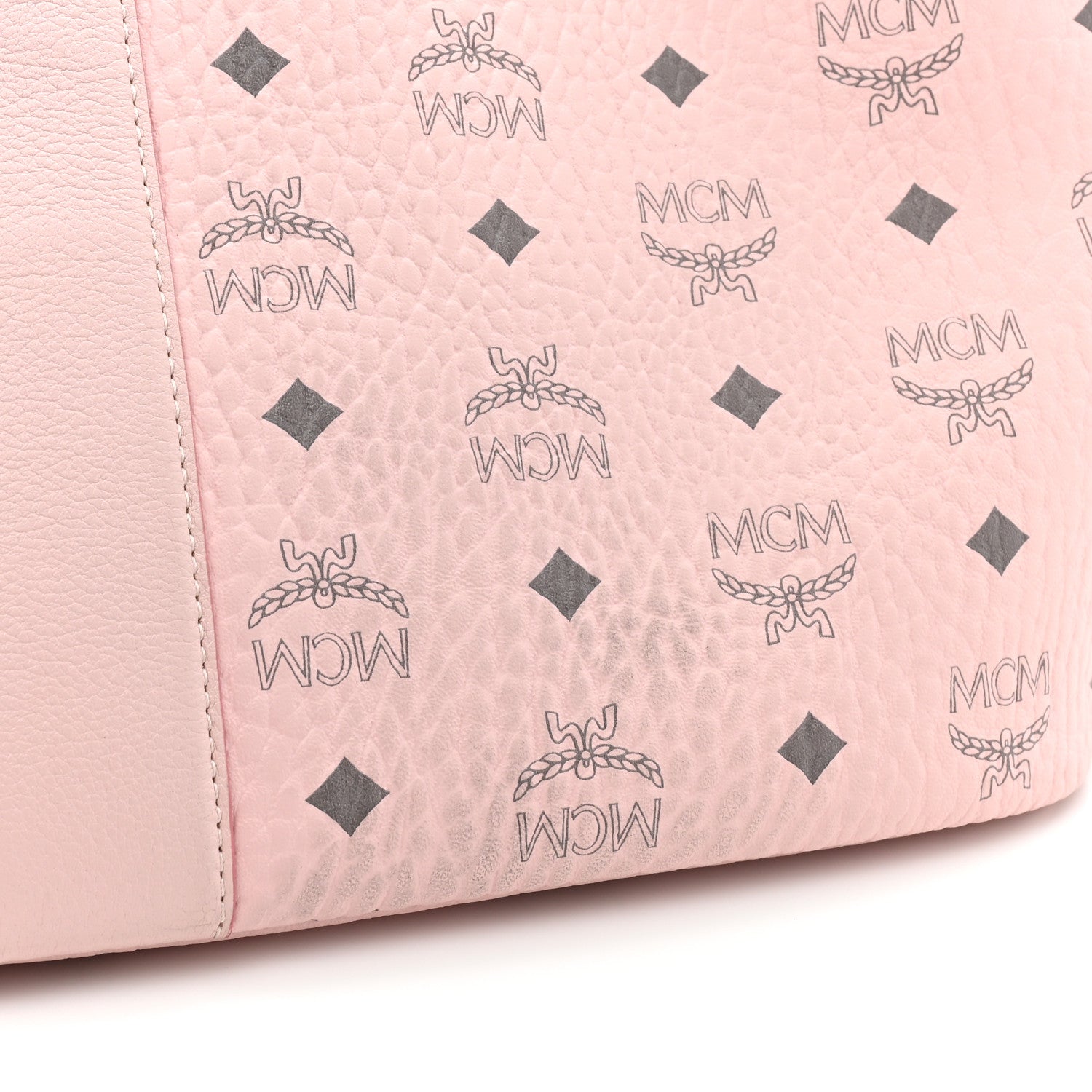 MCM Visetos Medium Liz Reversible Shopper Tote Powder Pink 16 of 16