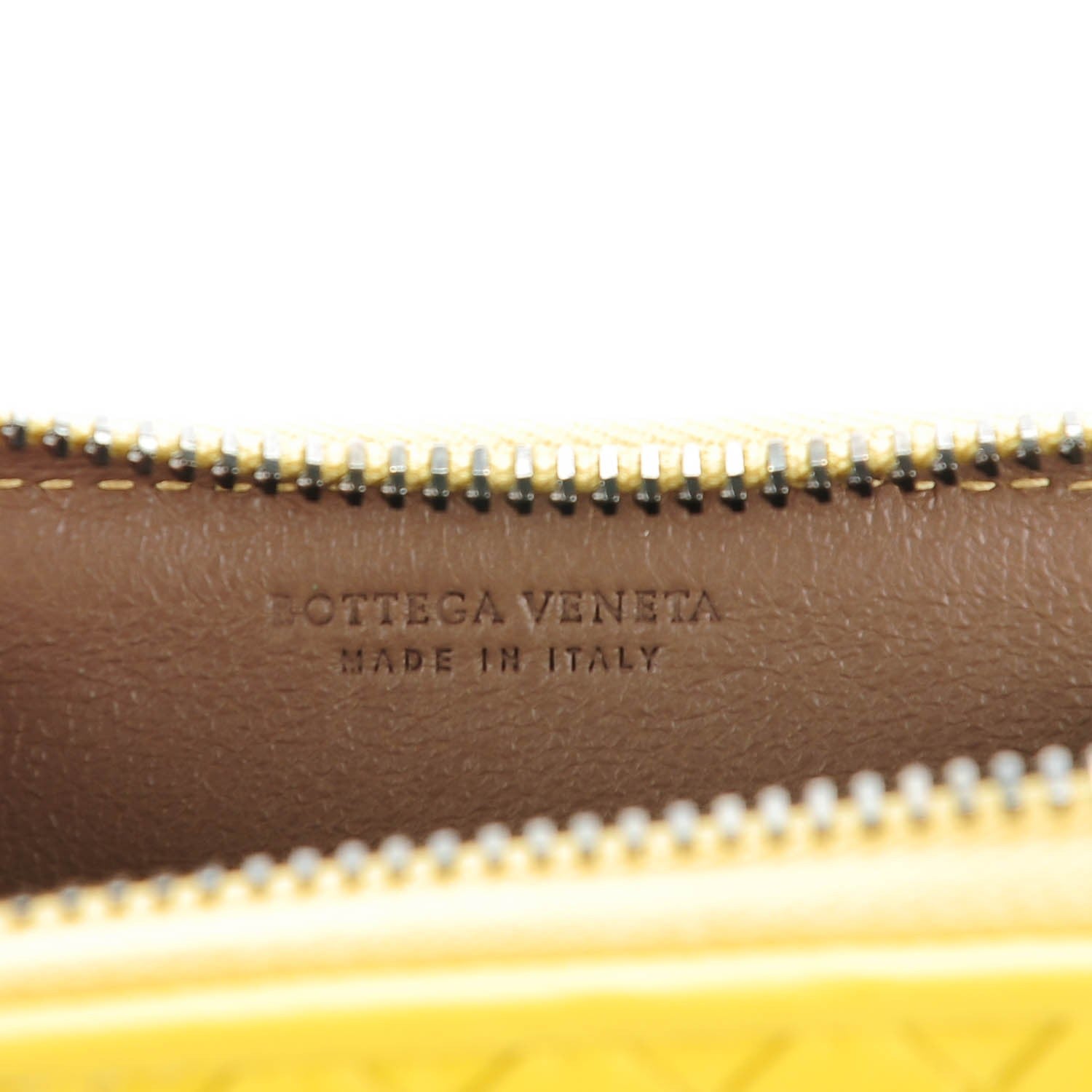 Bottega Veneta Nappa Intreccoato Zip Around Coin Purse New Chartreuse 6 of 8