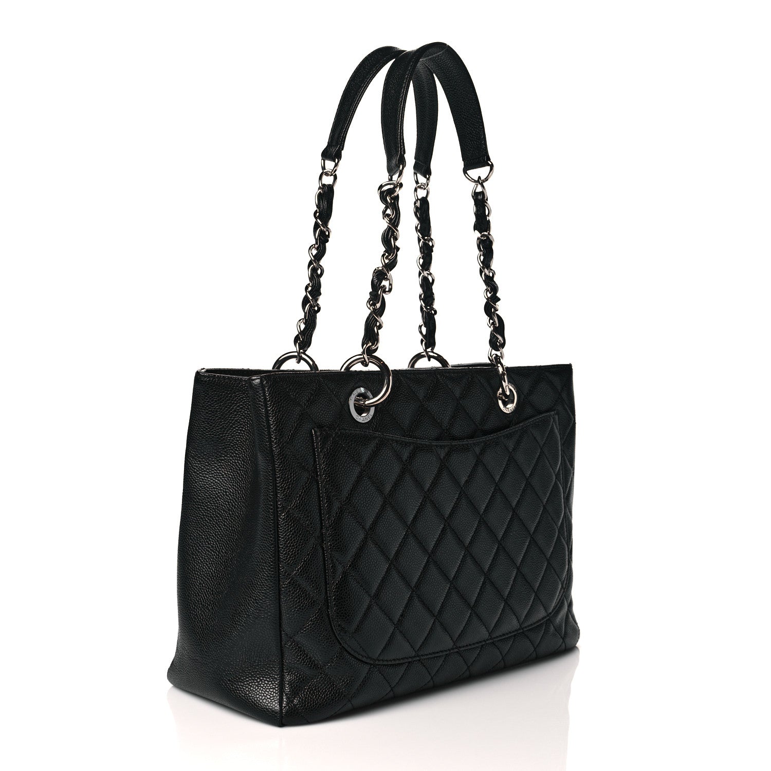 Chanel Caviar Quilted Grand Shopping Tote GST Black 2 of 9
