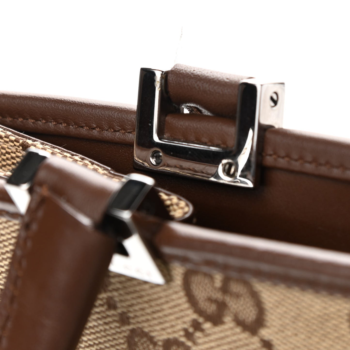 Monogram Small Bardot Shoulder Bag Dark Brown