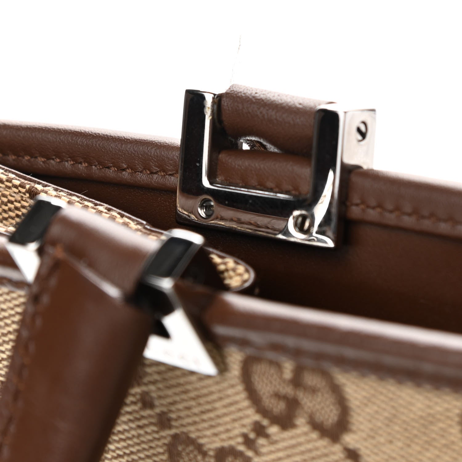 Gucci Monogram Small Bardot Shoulder Bag Dark Brown 10 of 13