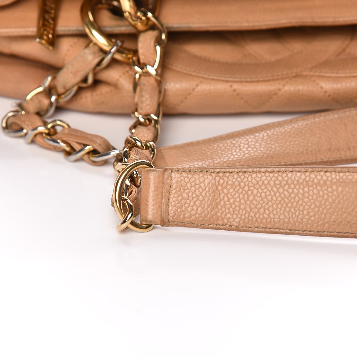 Chanel Caviar Quilted Grand Shopping Tote GST Beige 16 of 21