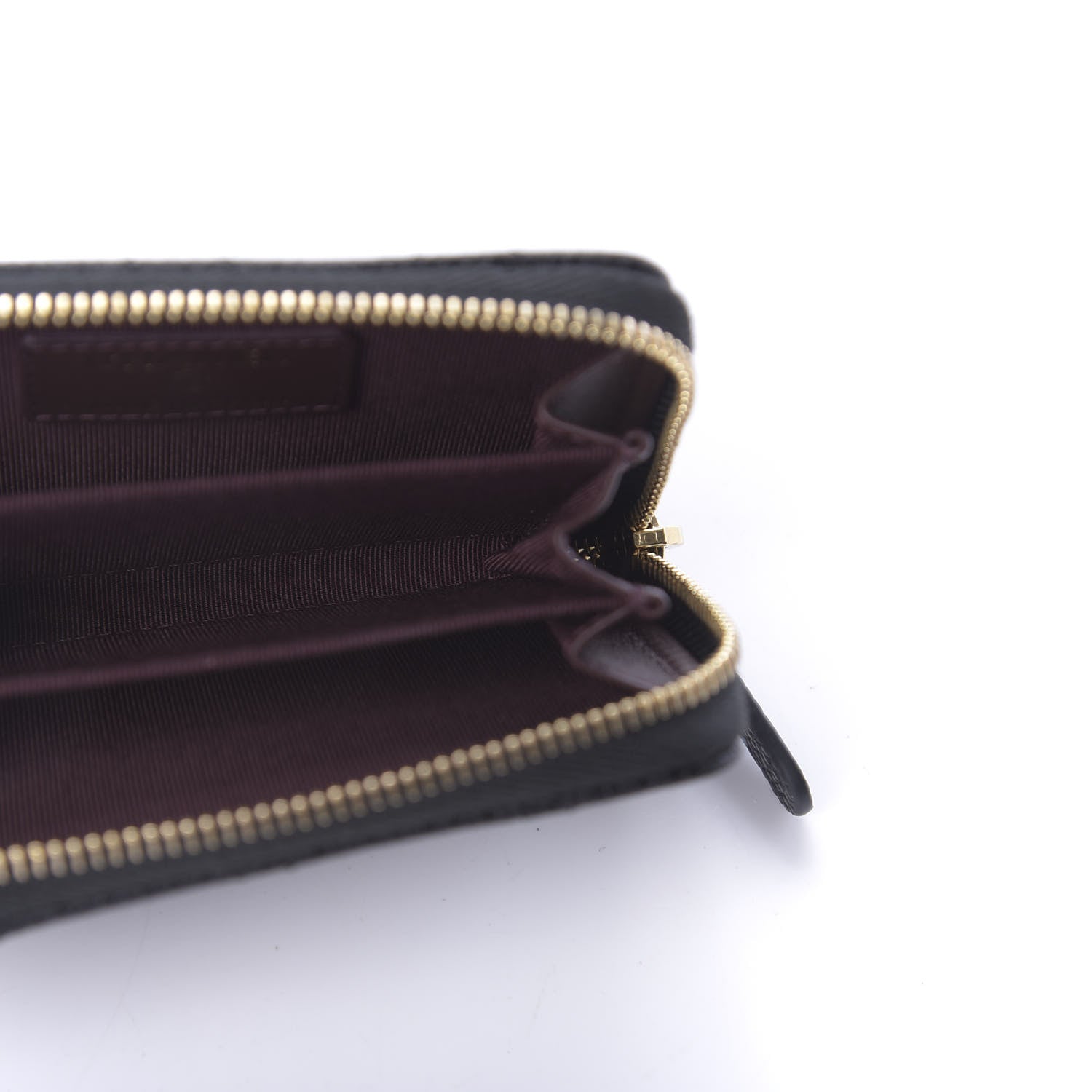 Chanel Caviar Quilted Zip Coin Purse Black 5 of 11