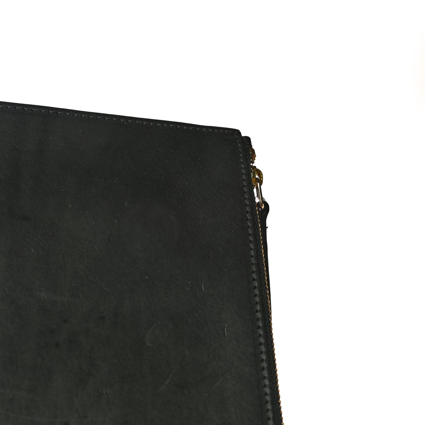 Vegetable Tanned Calfskin Bucket Bag Black Ballerina