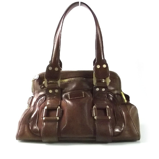 Jimmy Choo Leather Suede Malena Brown 1 of 9