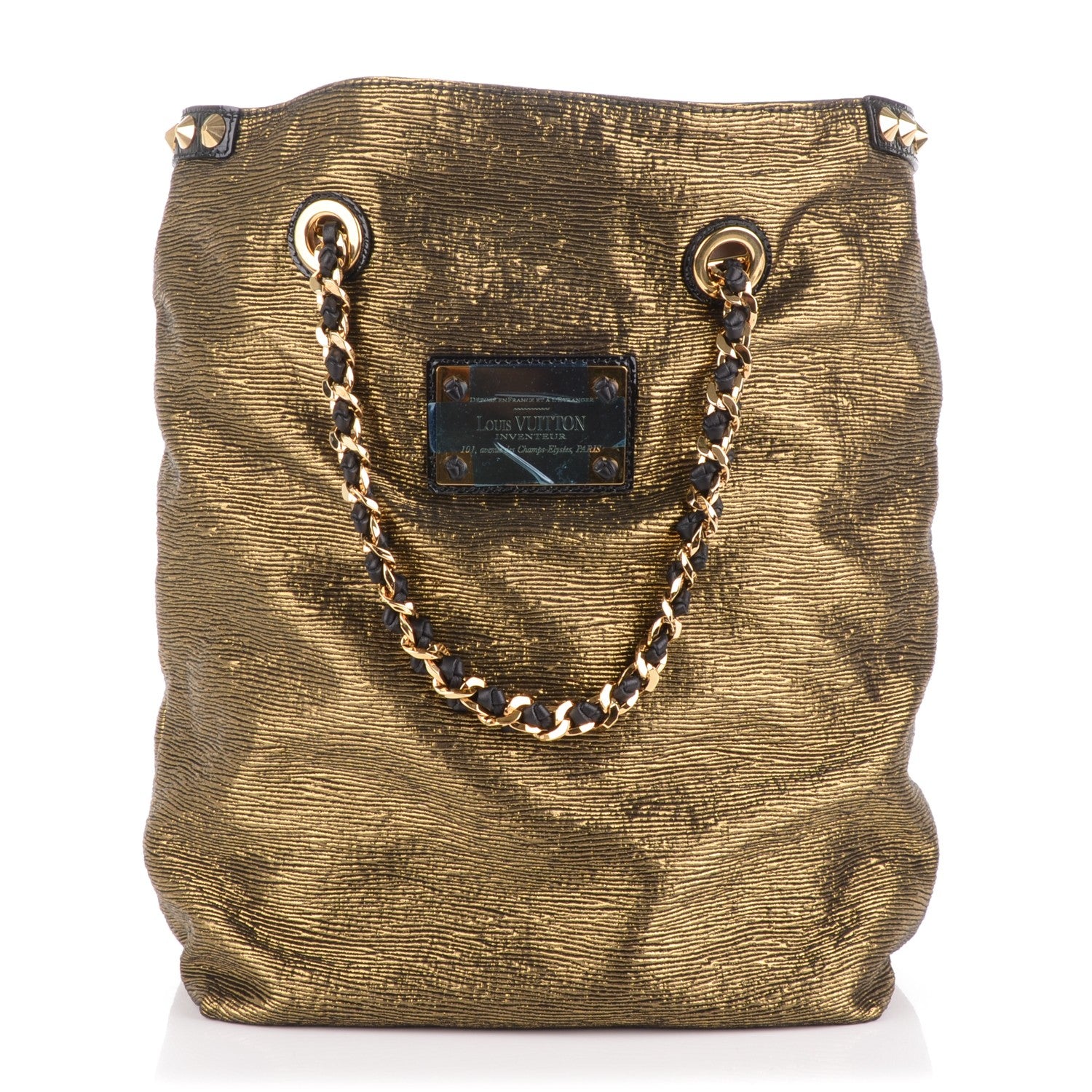 Louis Vuitton Metallic Jacquard Double Jeu Tote Gold 1 of 7