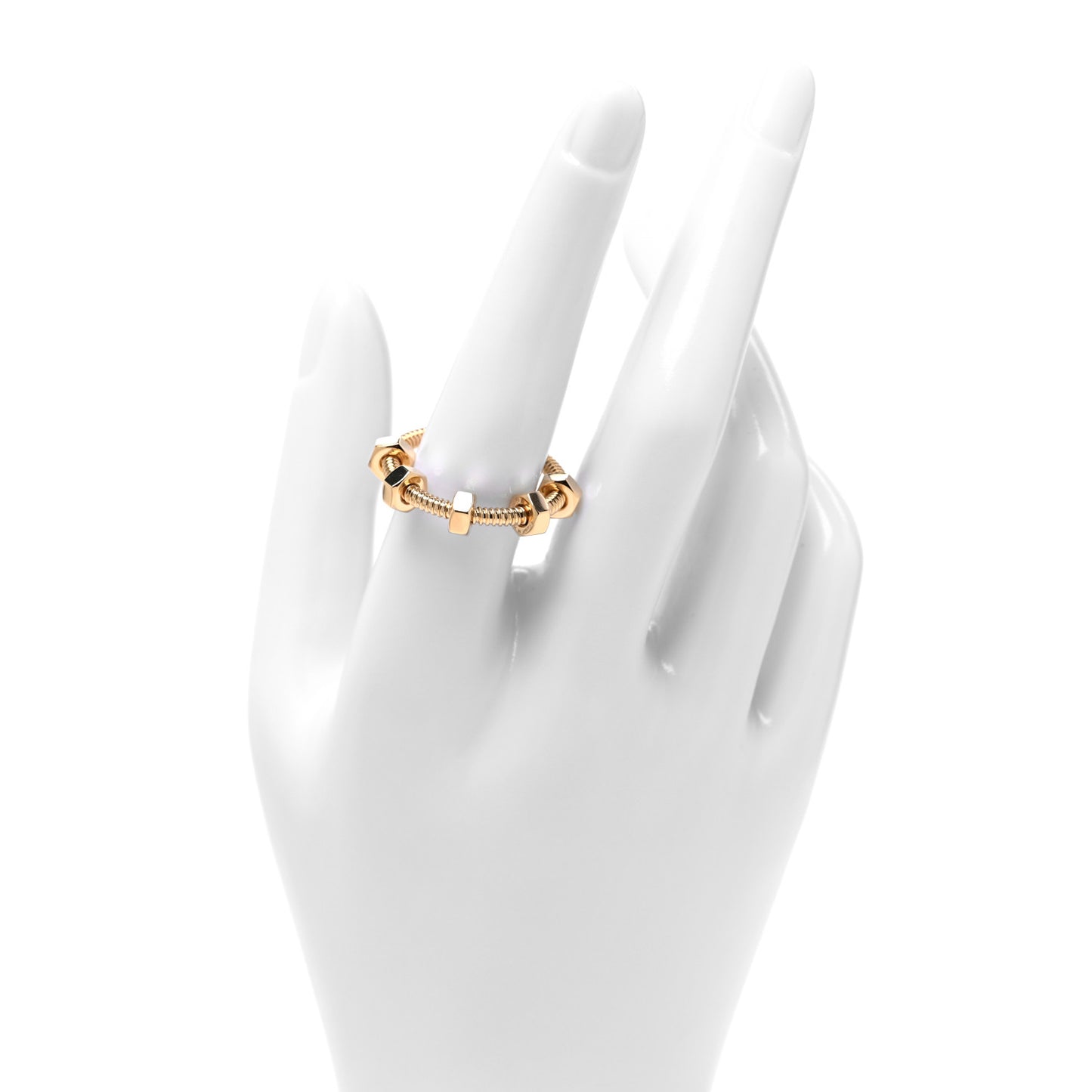 18K Yellow Gold Ecrou de Cartier Ring 58 8.25