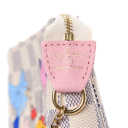 Louis Vuitton Damier Azur 2018 Christmas Animation Mini Pochette Accessories 6 of 8