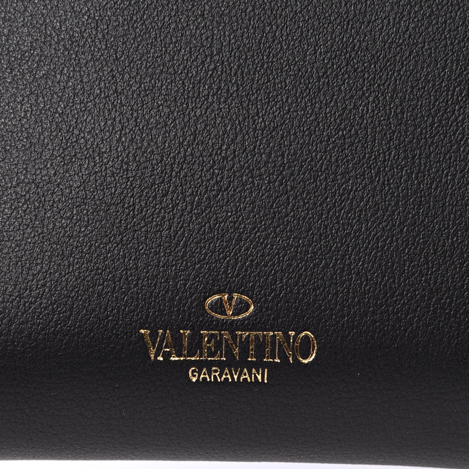 Valentino Garavani Calfskin Rockstud Compact Bi-Fold Wallet Black 6 of 9