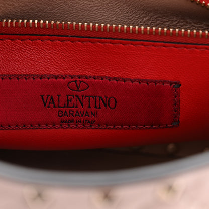 Valentino Garavani Lambskin Medium Rockstud Spike Shoulder Bag Poudre 6 of 10