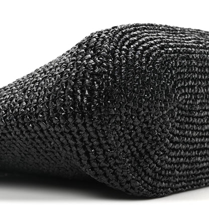 Balenciaga Raffia Woven Le Cagole Panier Tote Bag Black 8 of 9