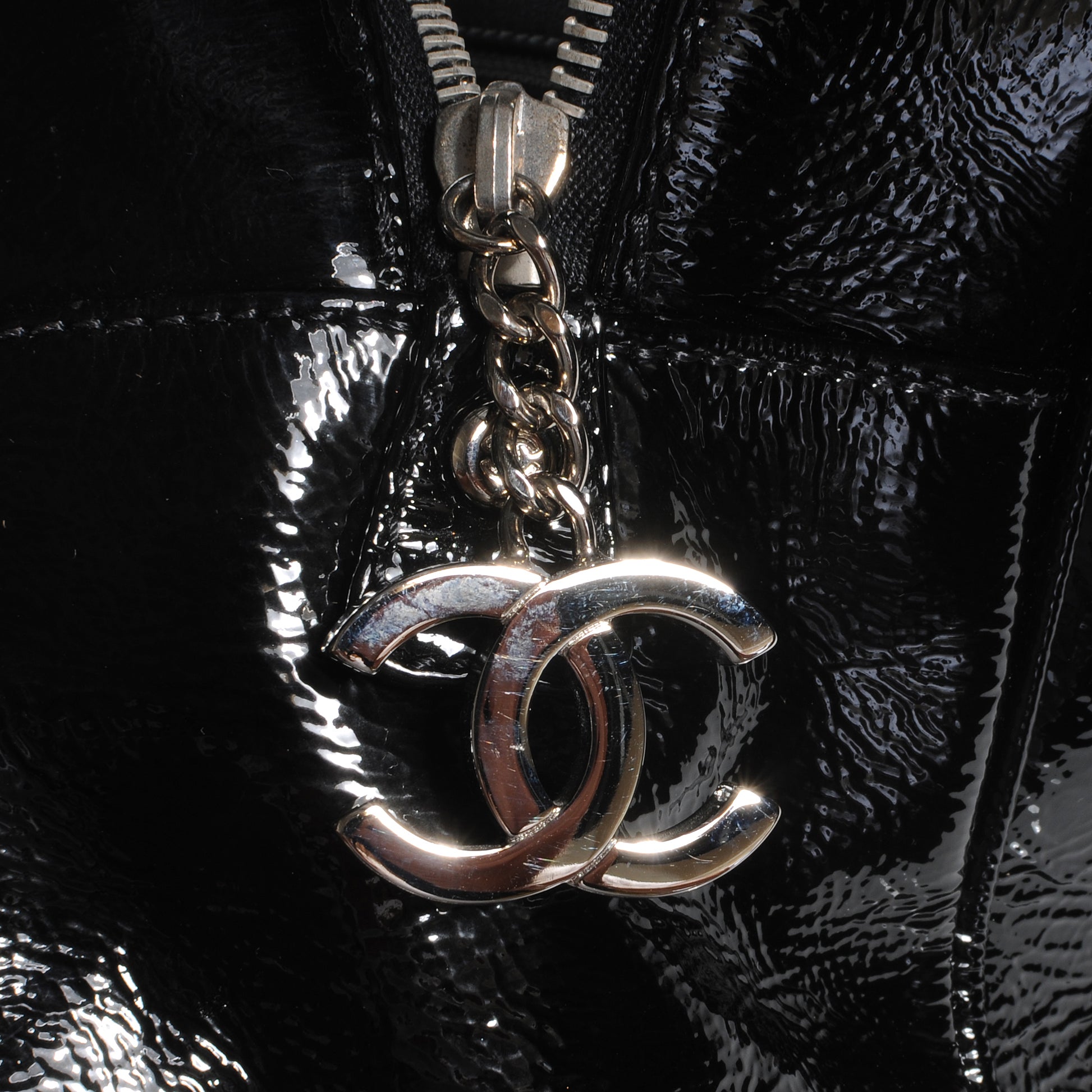 Chanel Patent Calfskin Large Luxe Ligne Tote Black 6 of 10