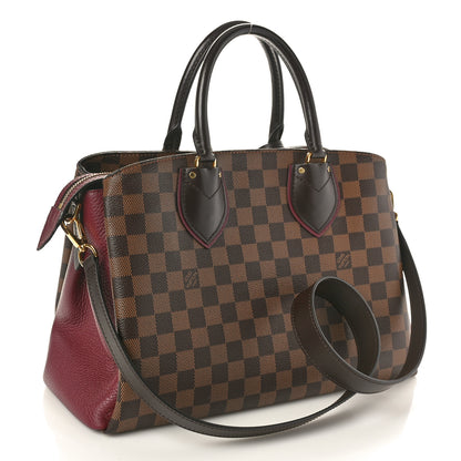 Louis Vuitton Cuir Taurillon Damier Ebene Normandy Bordeaux 2 of 9