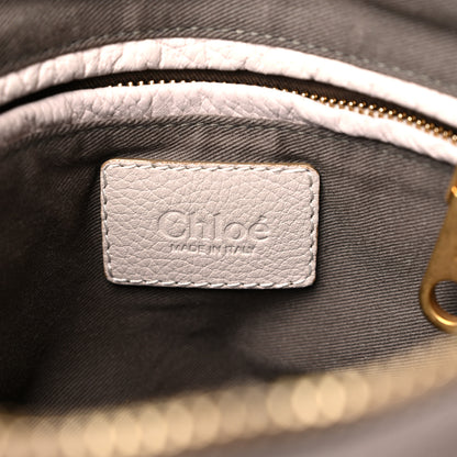 Chloe Calfskin Small Marcie Satchel Abstract White 6 of 11