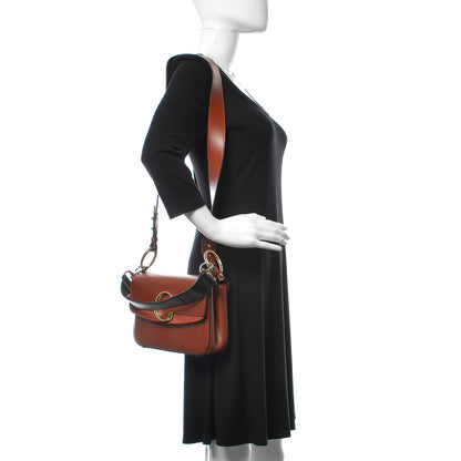 Chloe Calfskin Small C Double Carry Sepia Brown 2 of 10