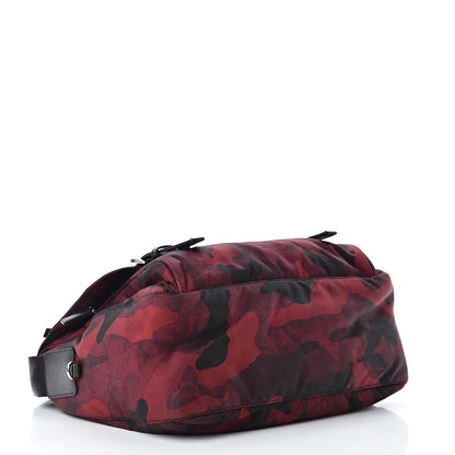 Prada Tessuto Nylon Camouflage Messenger Bag Bordeaux 4 of 12