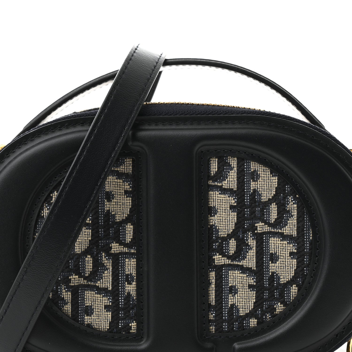 Christian Dior Oblique CD Signature Oval Crossbody Camera Bag Blue