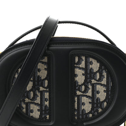 Christian Dior Oblique CD Signature Oval Crossbody Camera Bag Blue Multicolor 8 of 11