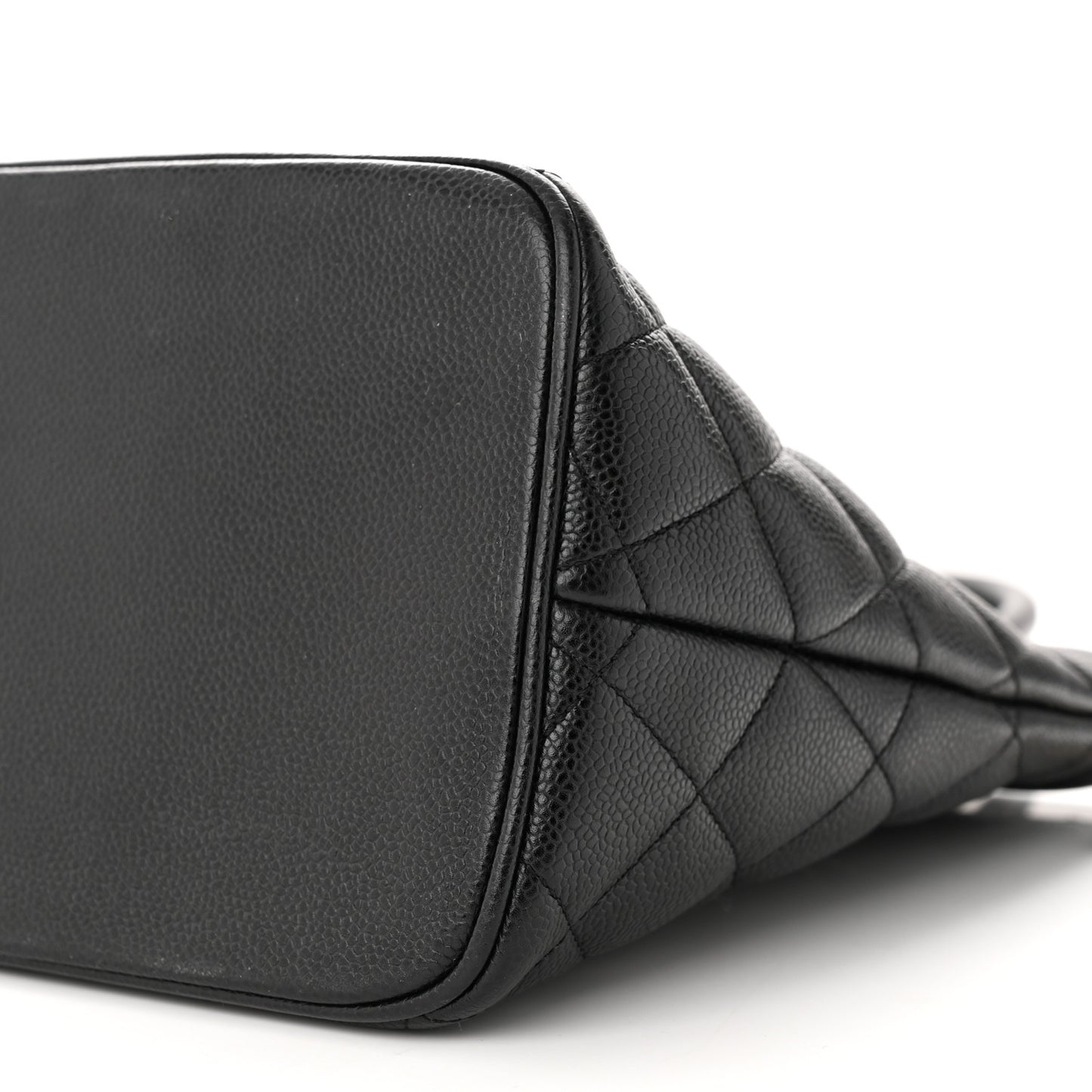Caviar Quilted Medallion Tote Black