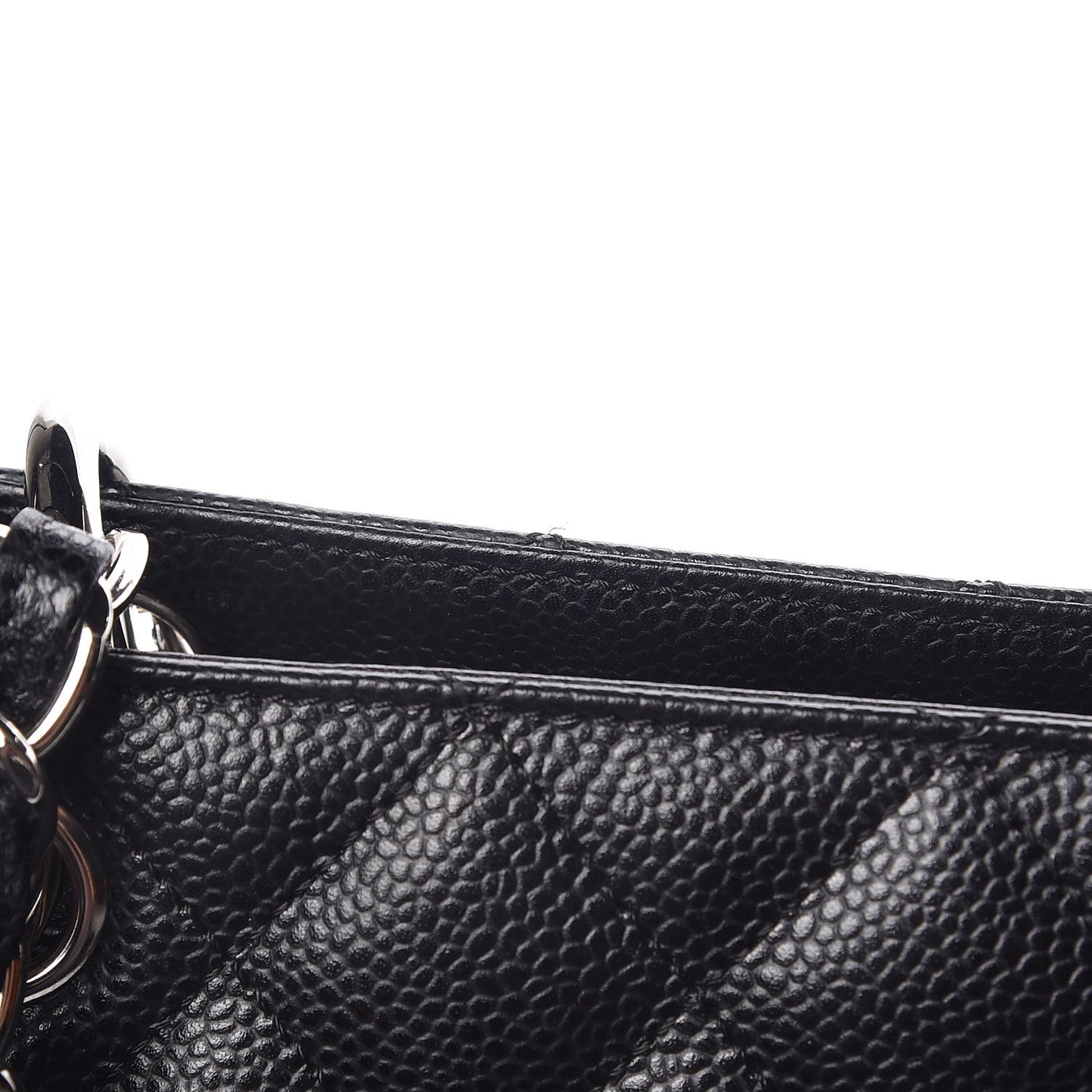 Caviar Quilted Grand Shopping Tote GST Black