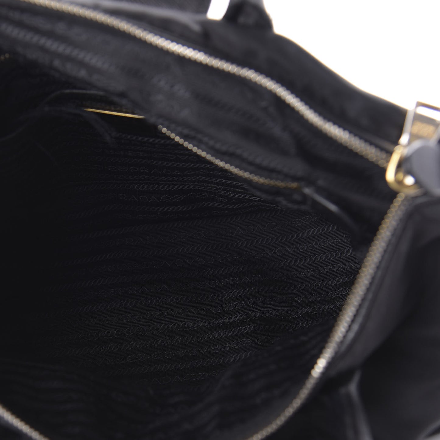 Tessuto Nylon Saffiano Tote Black