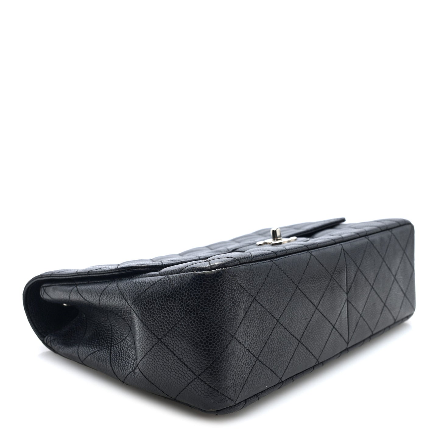 Caviar Quilted Jumbo Single Flap Black