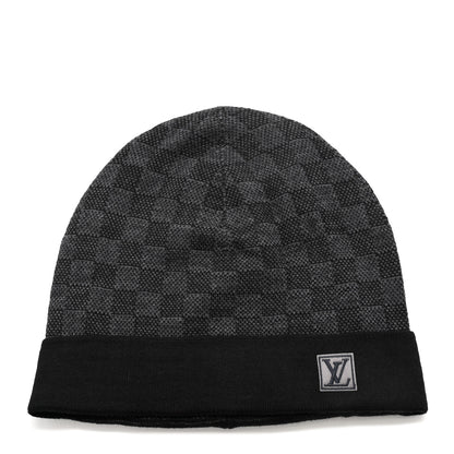 Louis Vuitton Wool Bonnet Petit Damier Graphite Beanie Hat 1 of 6