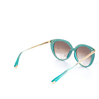 Louis Vuitton Amber Cat Eye Sunglasses Z0621E Petrole Blue 3 of 5