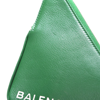 Balenciaga Shiny Day Calfskin Triangle Pouch S Vert Irlandais 10 of 10