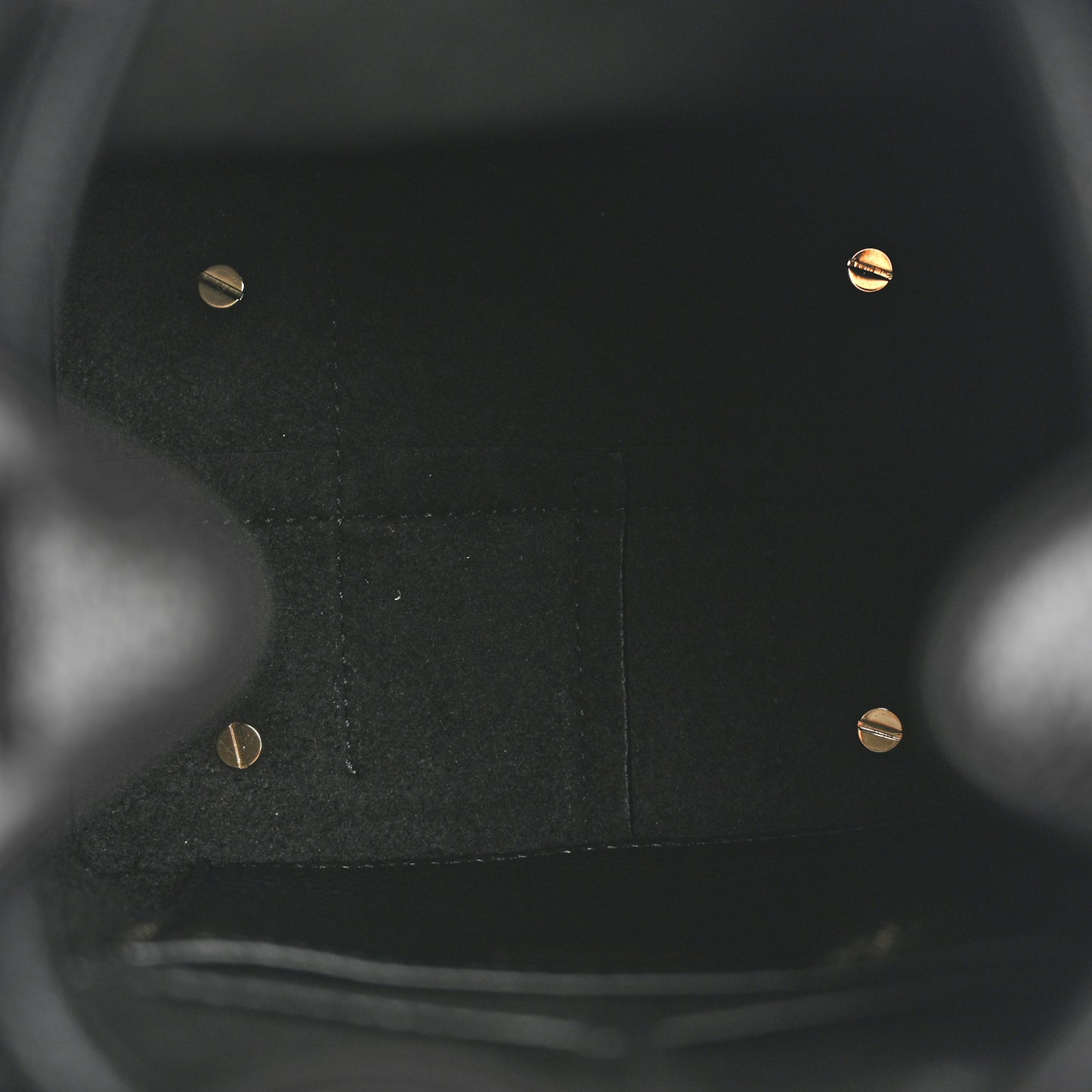 Grained Calfskin Mini Gancino Bucket Bag Black