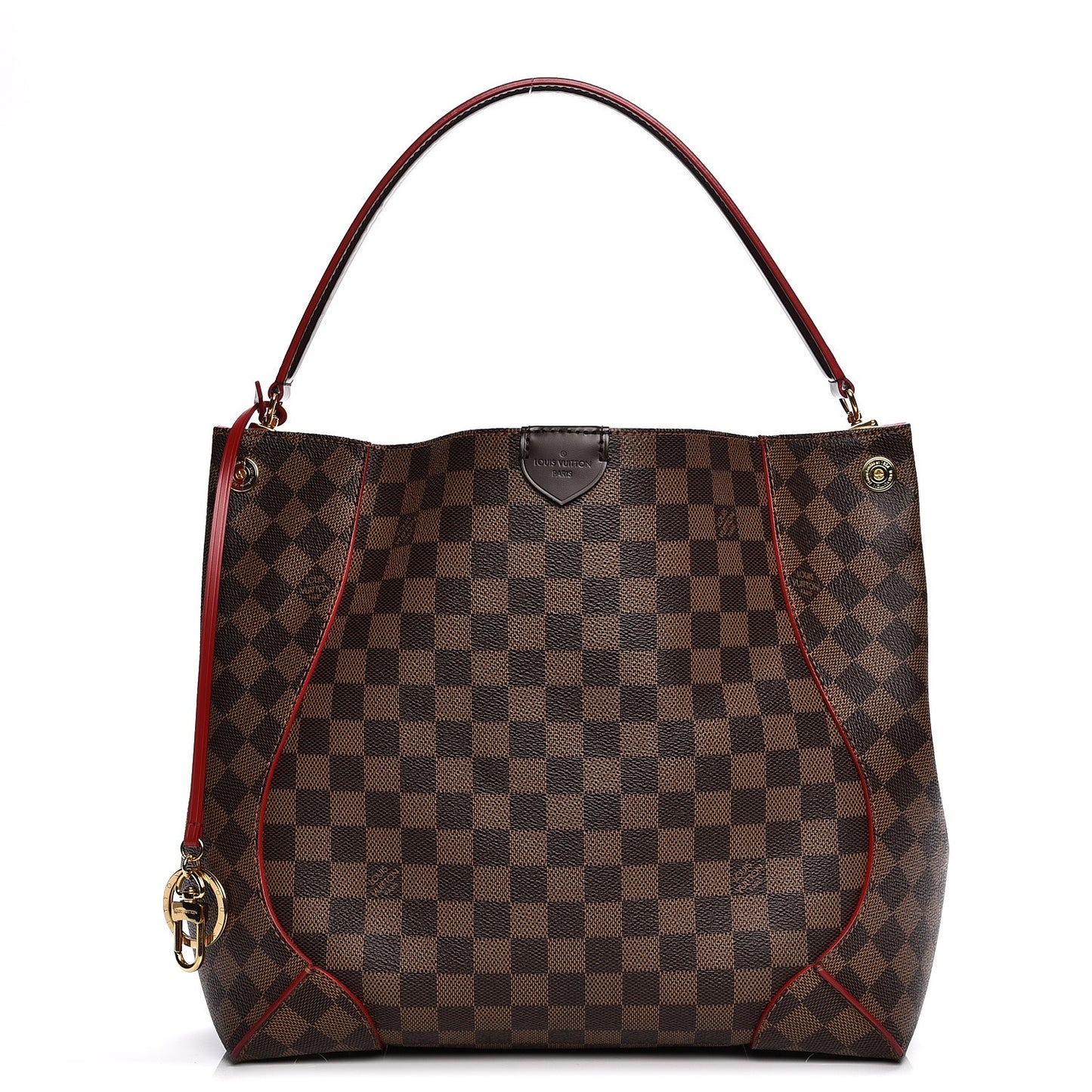 Damier Ebene Caissa Hobo Cherry