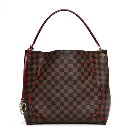 Louis Vuitton Damier Ebene Caissa Hobo Cherry 1 of 9