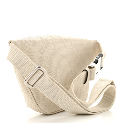 Gucci Calfskin GG Tennis Embossed Belt Bag Mystic White 3 of 11