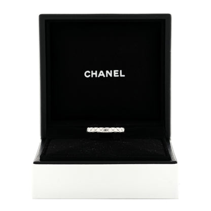 Chanel 18K White Gold Mini Coco Crush Ring 58 8.25 5 of 5