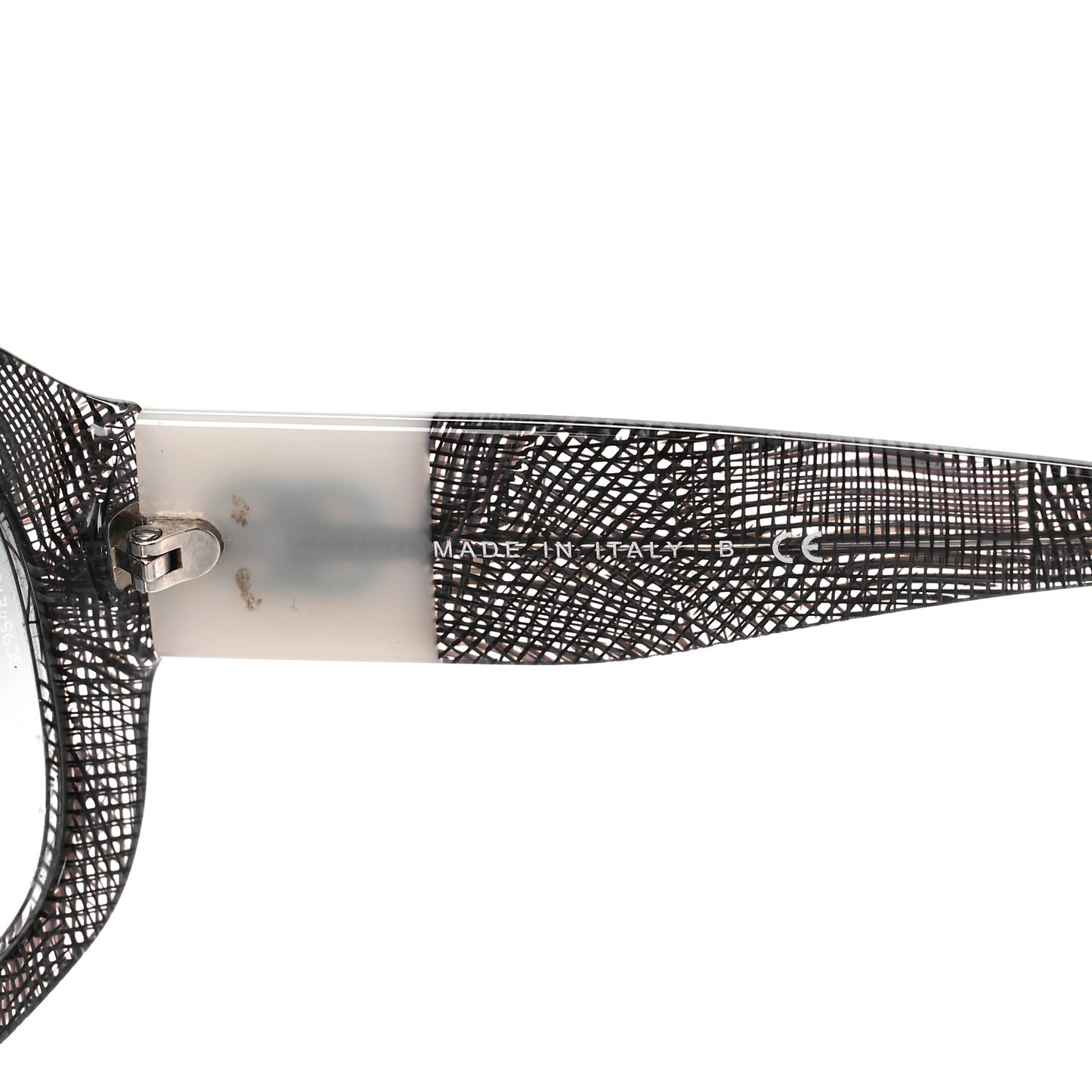 Acetate CC Lace Effect Sunglasses 5146 Black White