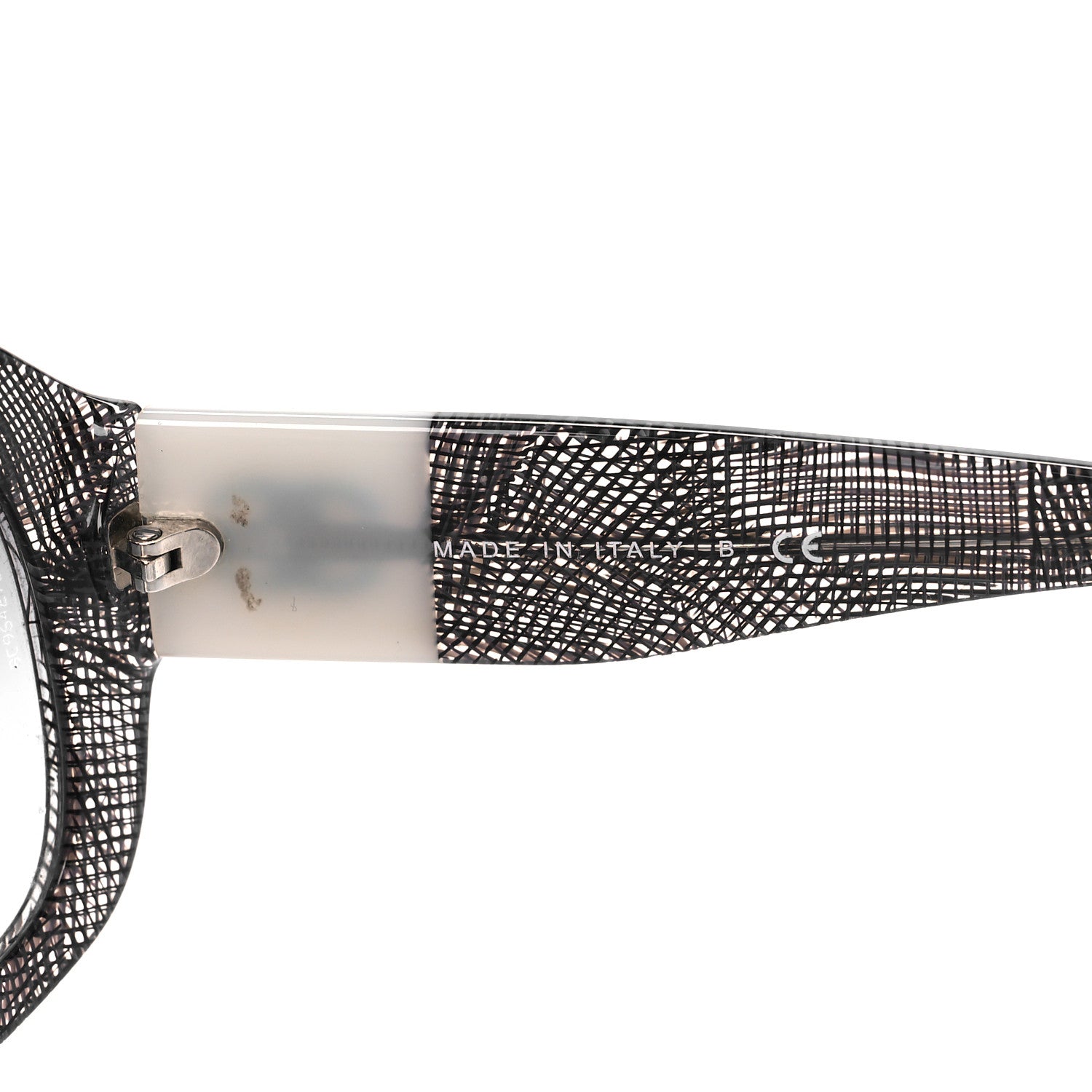 Chanel Acetate CC Lace Effect Sunglasses 5146 Black White 5 of 7