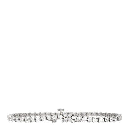 Tiffany Platinum Diamond 3.08ctw Victoria Tennis Bracelet 1 of 3