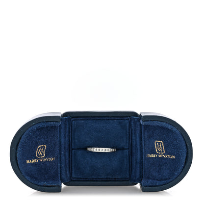 Harry Winston Platinum Diamond Channel Set Princess Wedding Band Ring 46 3.75 5 of 5