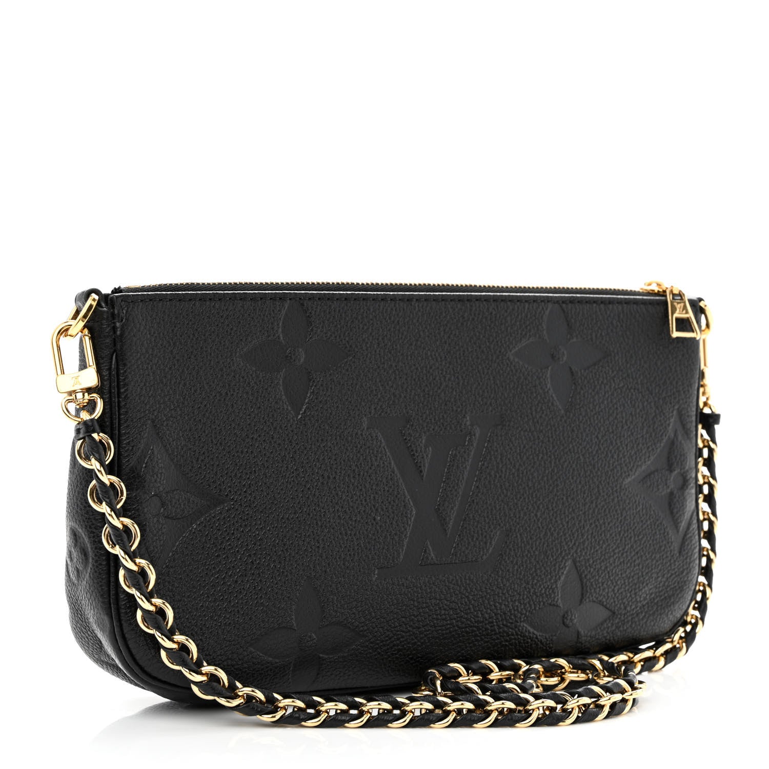 Louis Vuitton Empreinte Monogram Giant Multi Pochette Accessories Large Pochette Black 3 of 9