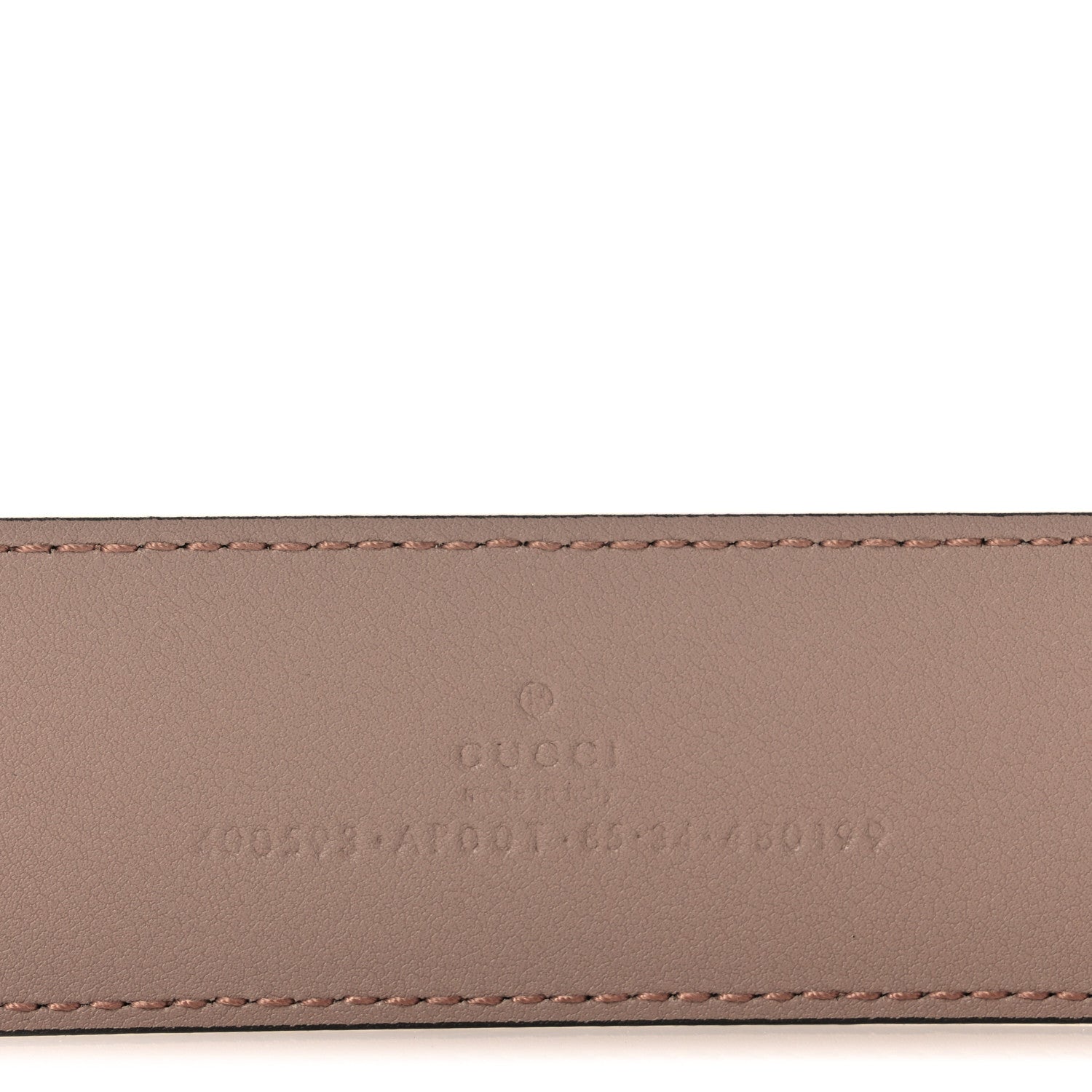 Gucci Calfskin Double G 40mm Belt 85 34 Porcelain Rose 3 of 4
