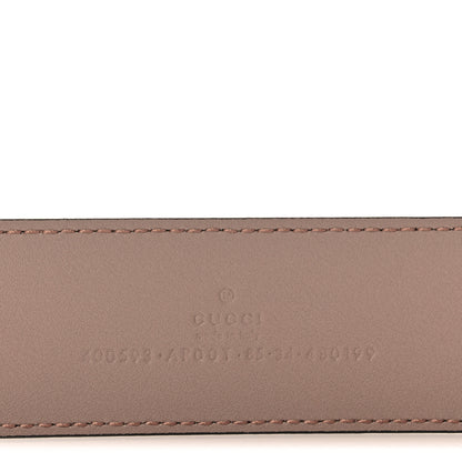 Gucci Calfskin Double G 40mm Belt 85 34 Porcelain Rose 3 of 4
