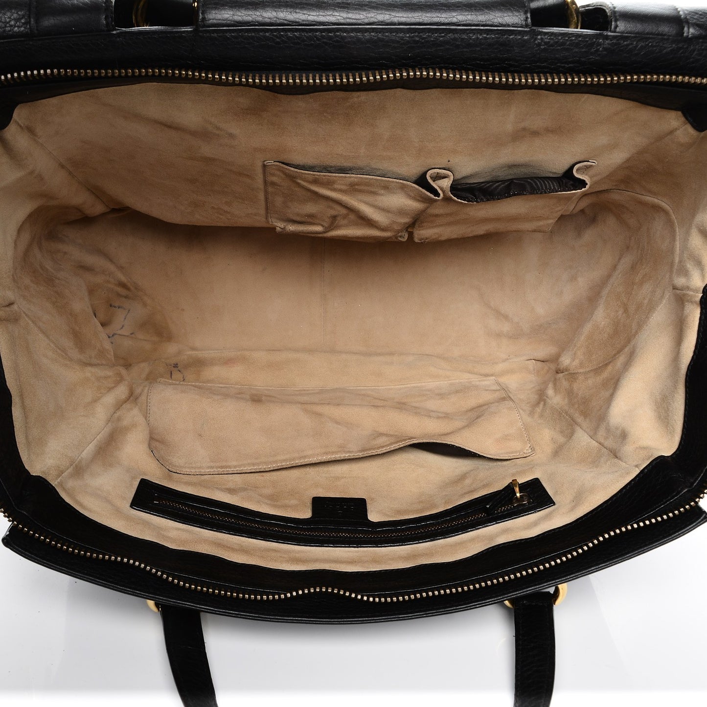 Pebbled Calfskin Medium 1973 Top Handle Satchel Black