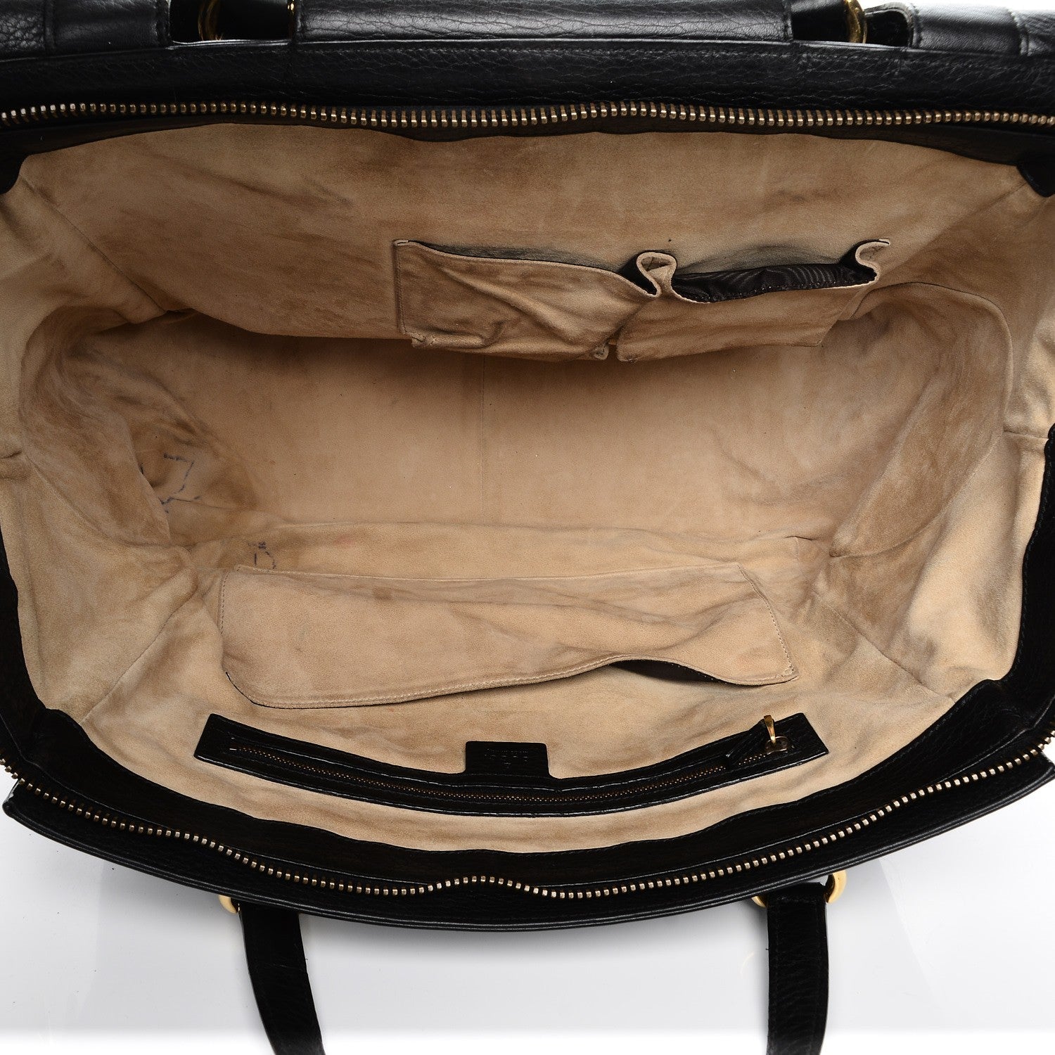 Gucci Pebbled Calfskin Medium 1973 Top Handle Satchel Black 5 of 8