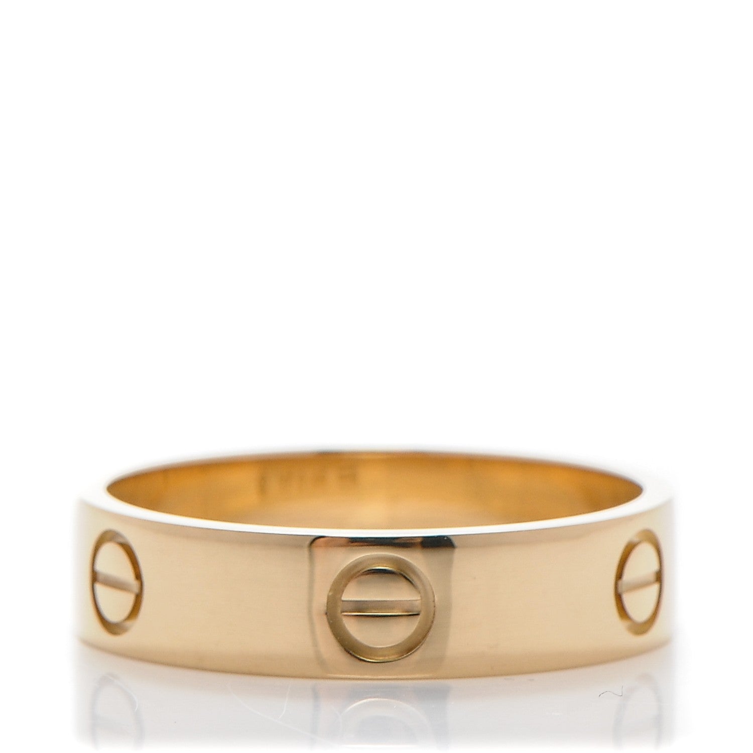 Cartier 18K Yellow Gold 6mm LOVE Ring 63 10.5 1 of 4