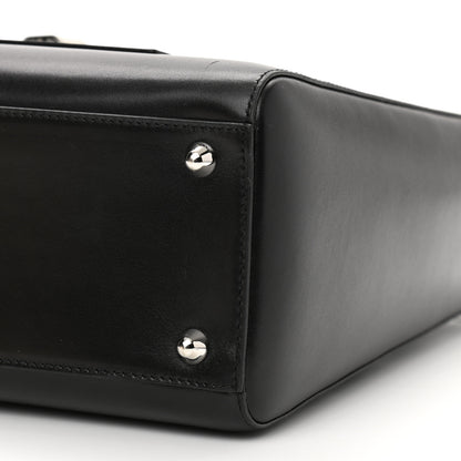 Christian Dior Box Calfskin Lady Dior Pouch Tote Black 10 of 15