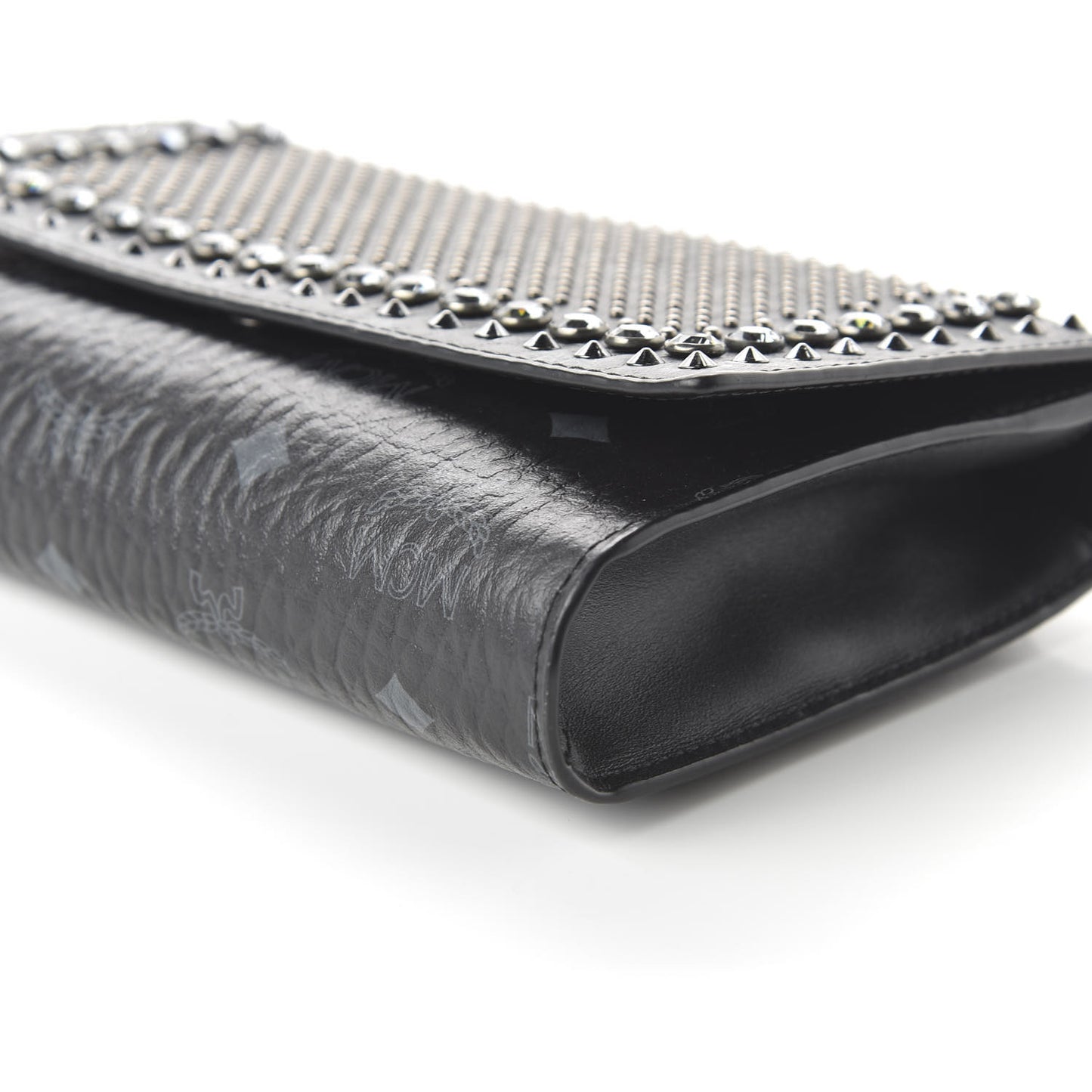 Visetos Studded Chain Wallet Black