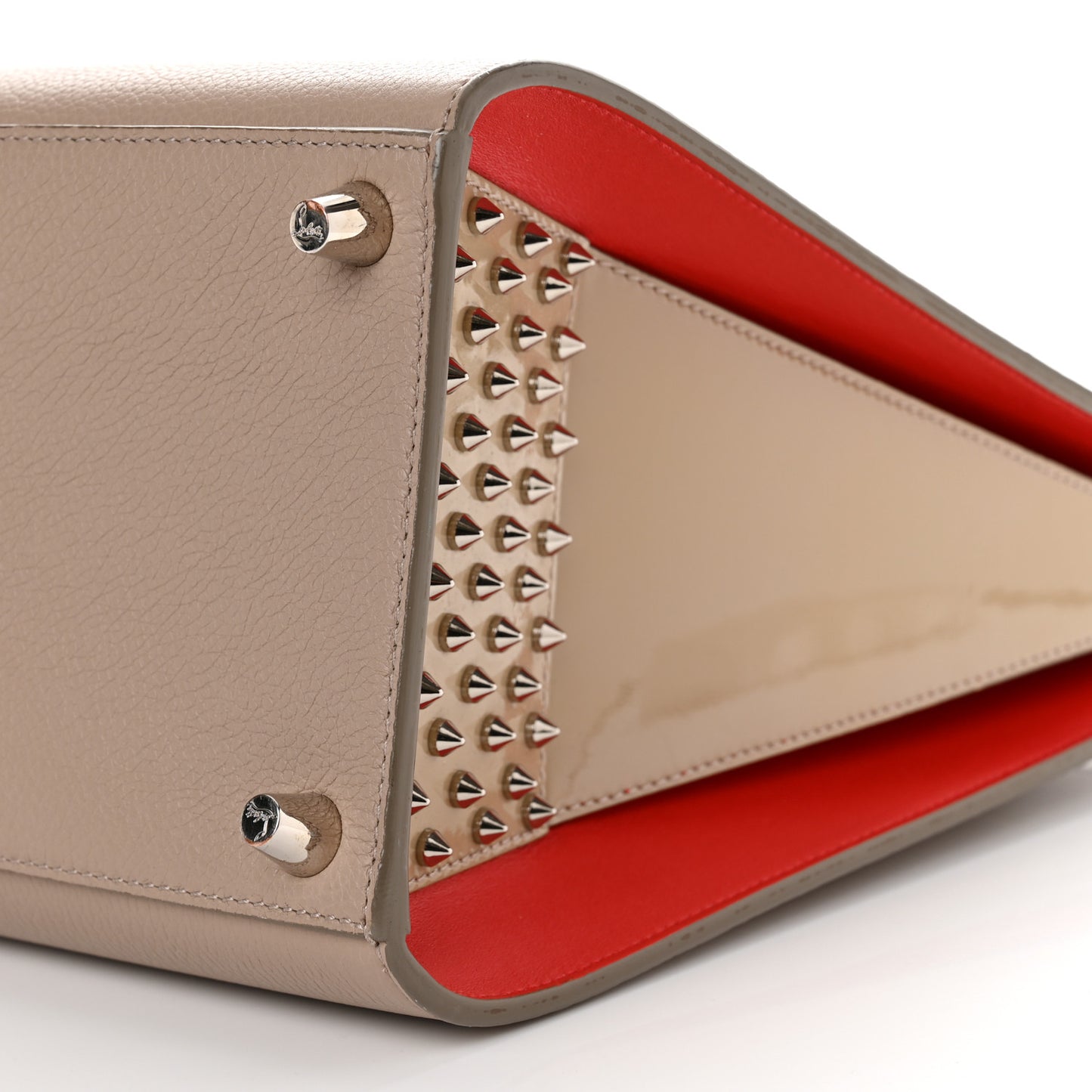 Calfskin Patent Studded Large Paloma Cashmere