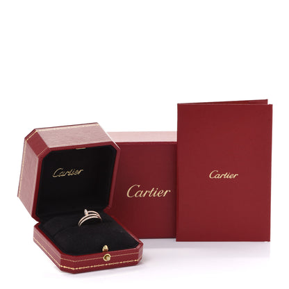 Cartier 18K Pink Gold Diamond Double Juste Un Clou Paved Ring 52 6 5 of 5